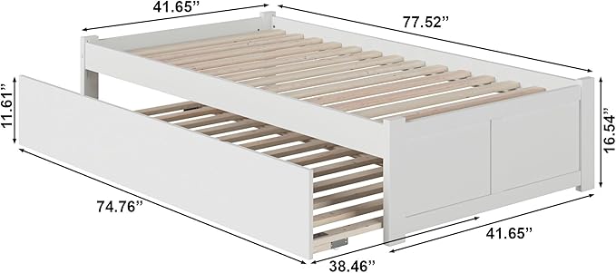 AFI Concord Twin Size Platform Bed - Image 2