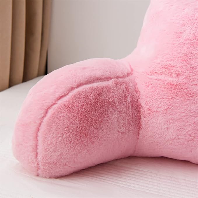 Holawakaka Standard Faux Fur Bed Rest Pillow - Image 6