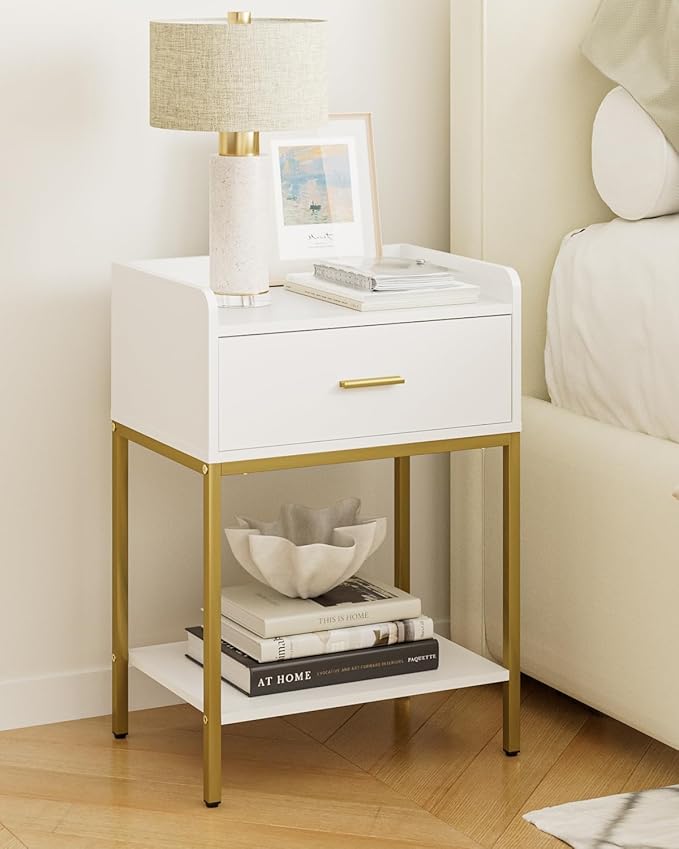 Masupu Nightstand, 3-Tier Modern Bedside Night Stand - Image 3