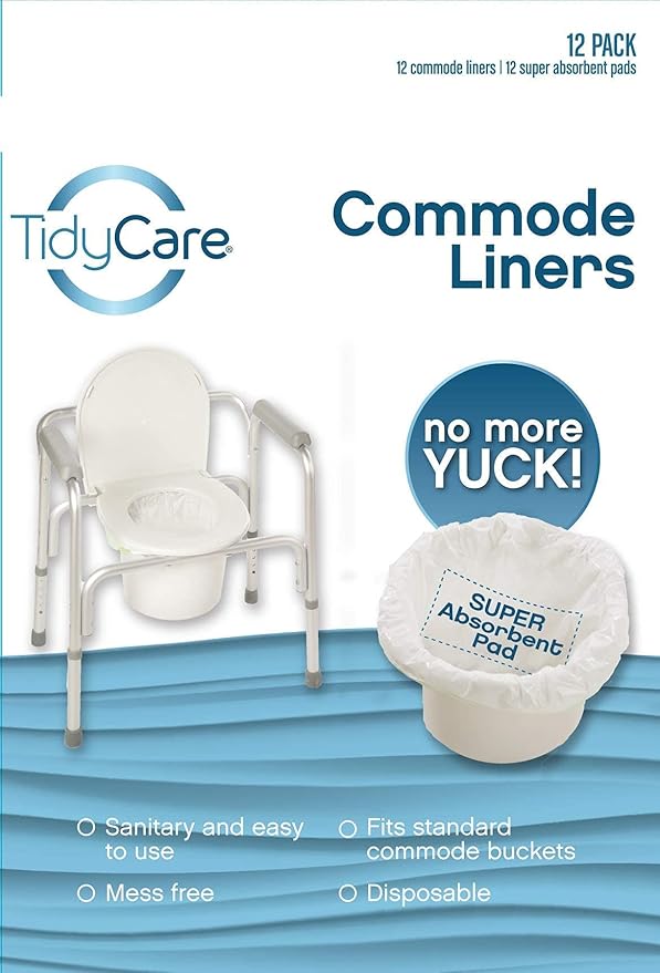 TidyCare Disposable Bedside Commode Liners and Pads - Image 8