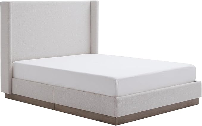 California King Size Upholstered Platform Bed Frame, 52.5" Tall Headboard - Image 7