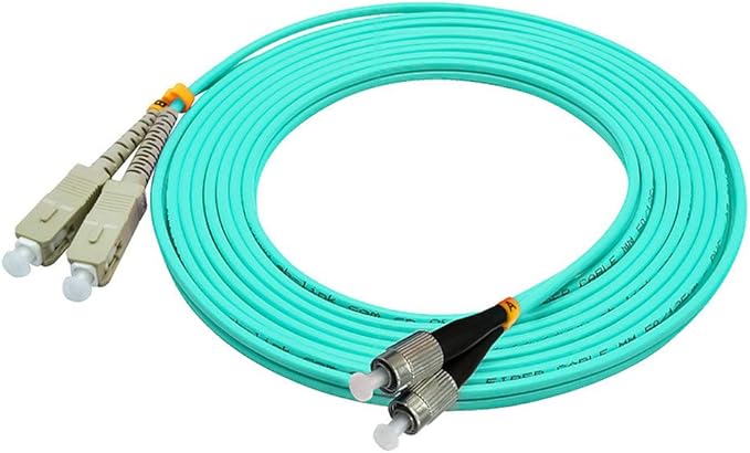 Jeirdus 5Meters 16ft SC to FC Duplex 50/125 10G OM3 Multi-Mode Fiber Optic - Image 4