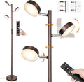 Dimmable LED Floor Lamp with Remote Modern Tall Standing Lamp with 3 Adjustable by JUNNAI