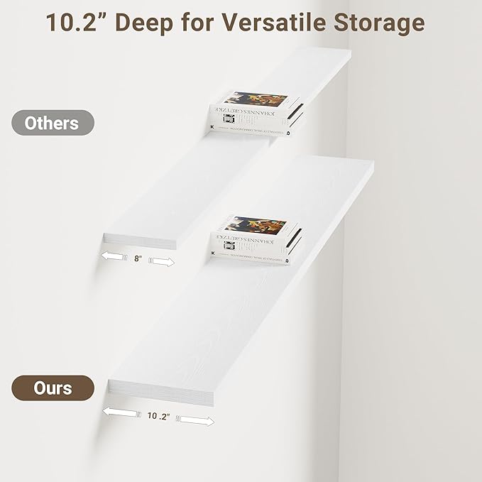 Vivelove 10 in Deep Floating Shelves - Image 5