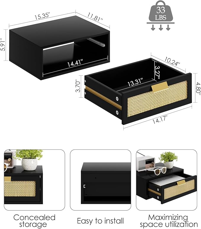 Floating Nightstand, Floating Shelf - Image 2
