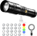Alluneitter 40W LED Photography Flashlight Aluminum, Professional Imaging Lens by Alluneitter
