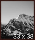Frame It Easy 33 x 38 Merlot Wood Frame by FrameItEasy