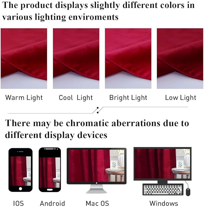 StangH Christmas Decor Red Curtains 72-inch - Image 8