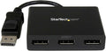 StarTech.com 3-Port DisplayPort 1.2 Splitter, DisplayPort to 3x DP by StarTech