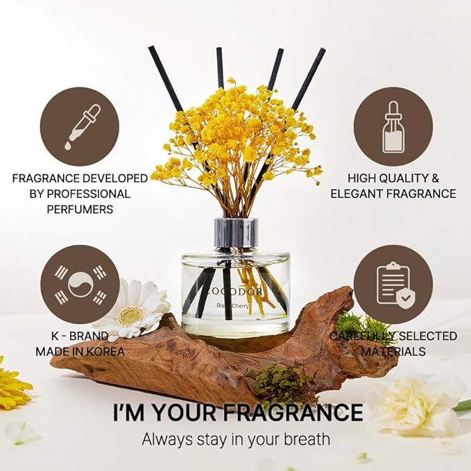 COCODOR Preserved Flower Reed Diffuser/Flower Garden/6.7oz/1Pack / Home - Image 2
