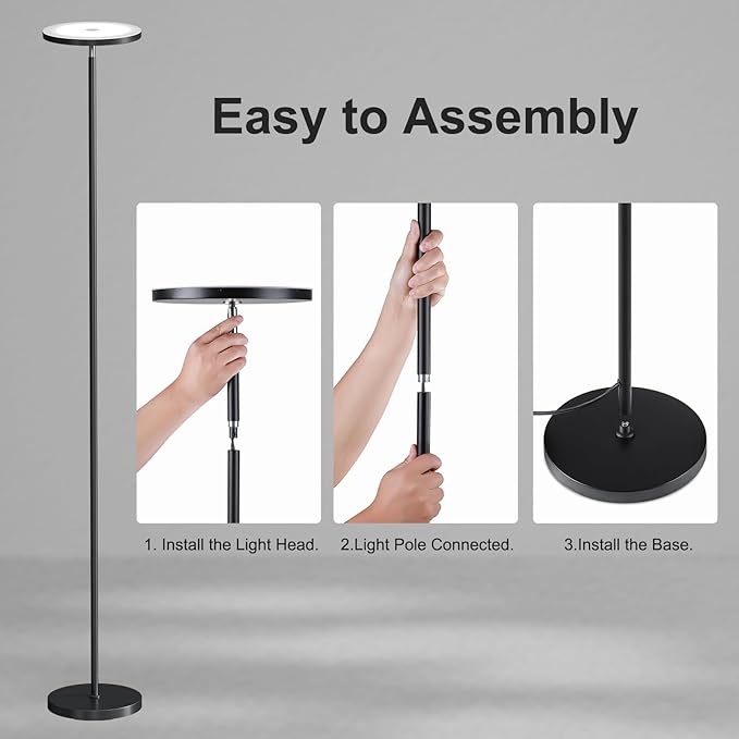 SUNMORY Floor Lamps for Living Room, 32W/3000LM Super Bright LED Floor Lamp - Image 7