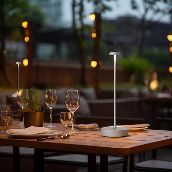 Cordless LED Table Lamp，Rechargeable Battery Desk Lamps, 3 Color Stepless - Image 6