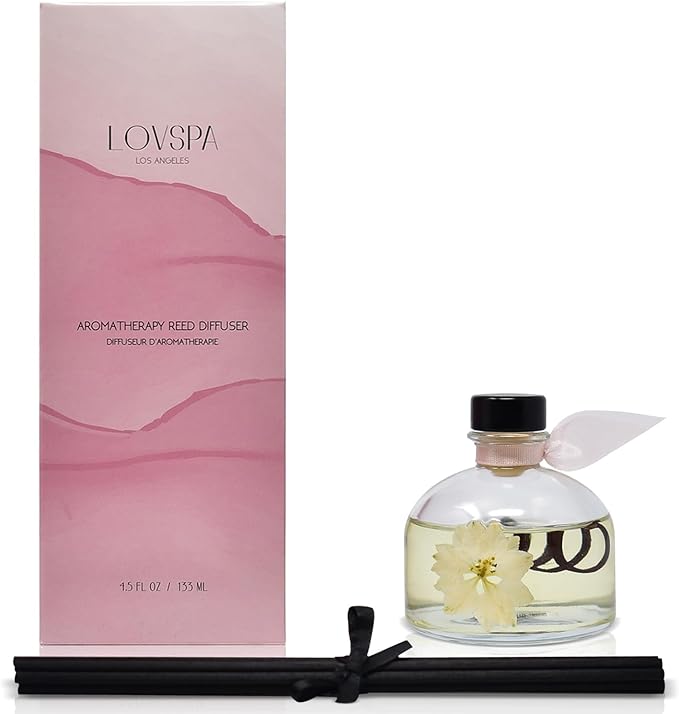 LOVSPA Reed Diffuser Set, Soothe Tahitian Vanilla Bean Scented Oil Diffuser - Image 5