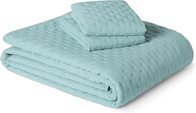 Amazon Basics Brushed Microfiber Quilt Set, Extra Soft by AmazonBasics