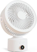 CARONSORT Small Desk Oscillating Fan, Table Air Circulator Fans by CARONSORT