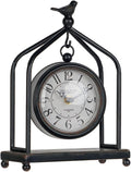 SOFFEE DESIGN 7.5'' x 10'' Mantel Clock Iron Tower Frame, Creative Bird by SOFFEEDESIGN