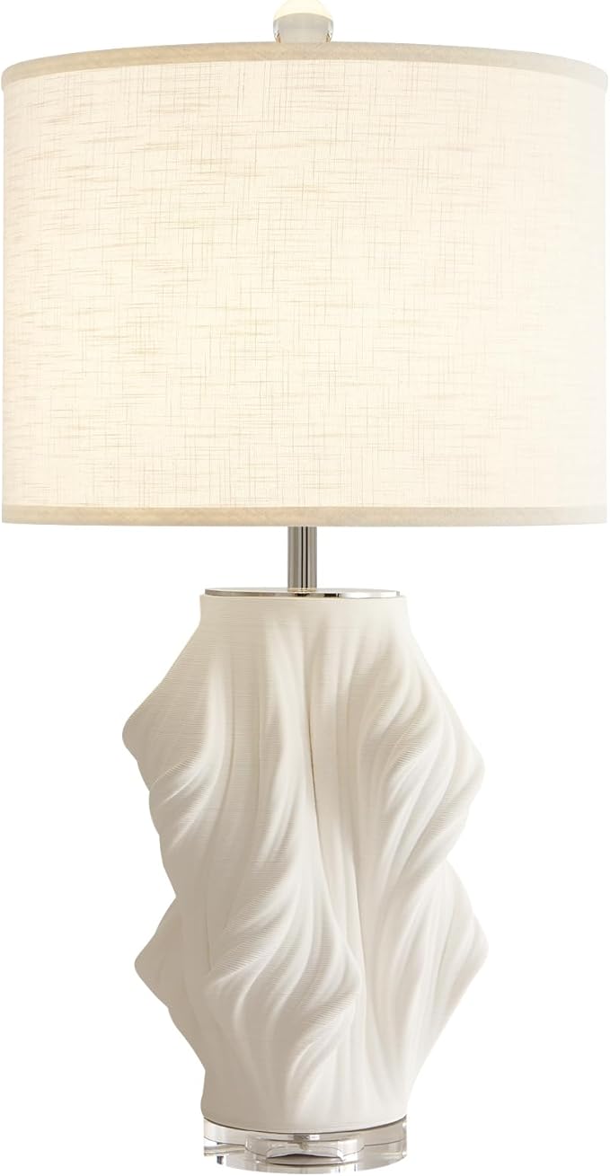 Modern Plug in Large Ceramic Table Lamps White Table Lamp by Waikmdv