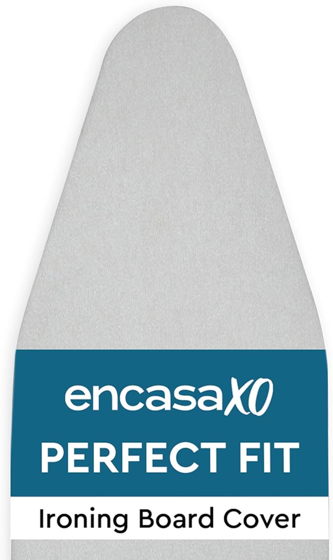 Encasa XO Ironing Board Cover and Pad 54"x15" - 4mm Felt & 2mm Foam Metallized by EncasaXO