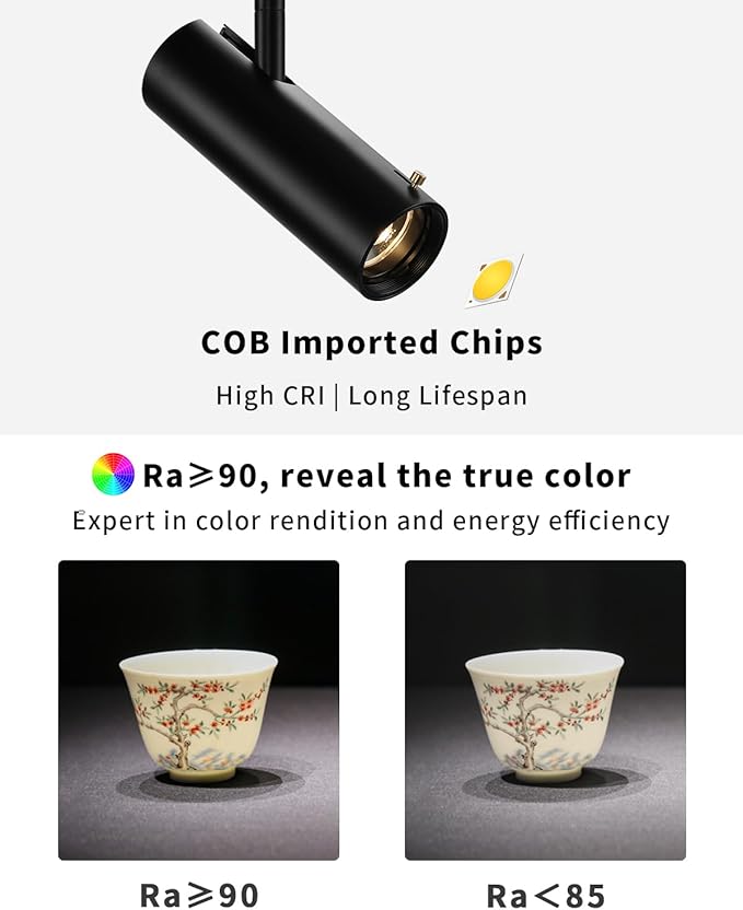 LED Ceiling Spotlight, 9w Cob Ceiling Spot Light, Zoomable Light, Narrow Beam - Image 6