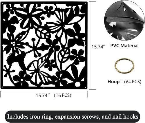 12＋4PCS KEIBIKEIDI Hanging Room Divider Screens Made of Environmentally PVC - Image 2