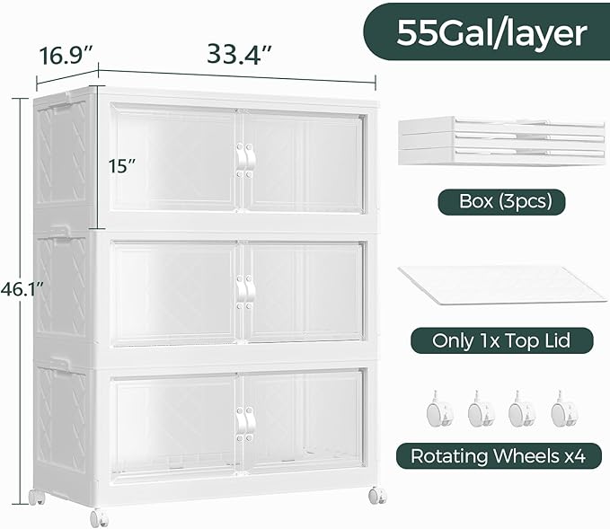 660QT Extra Large Stackable Storage Bins - Image 2