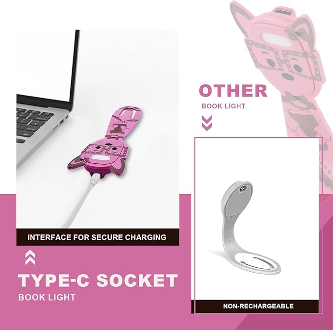 Rechargeable Book Light for Kids at Night – Portable Clip-On LED Light - Image 4