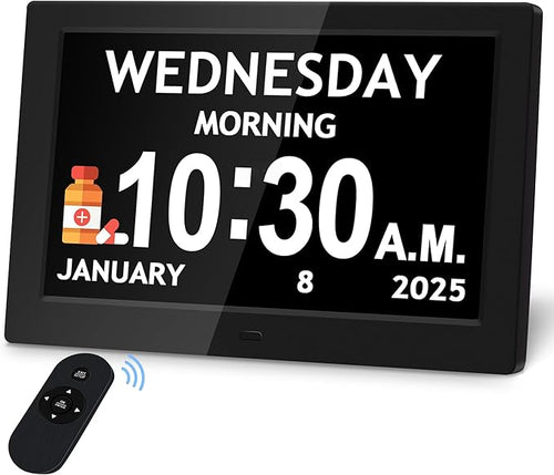 10.1'' Digital Clock, 1280*800p HD Extra Large Display, Digital Clock by Pastigio