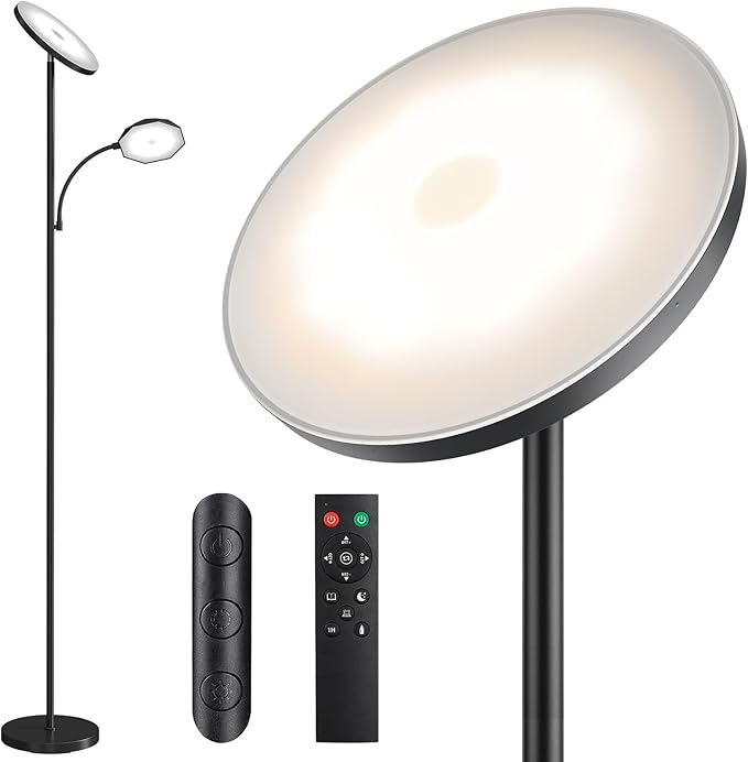 SUNMORY Floor Lamps for Living Room, 48W/4200LM Super Bright LED Floor Lamp by SUNMORY