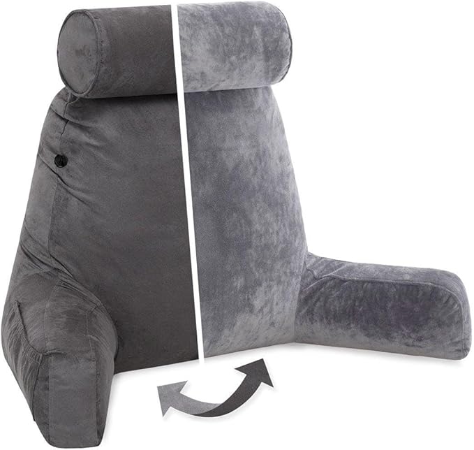 Husband Pillow XXL Aspen Edition, Adult Reading Sit Up Bed Rest Pillow by HusbandPillow
