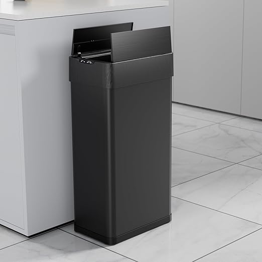 TLSUNNY 18.5 Gallon Automatic Trash Can, Stainless Steel Motion Sensor Garbage - Image 9