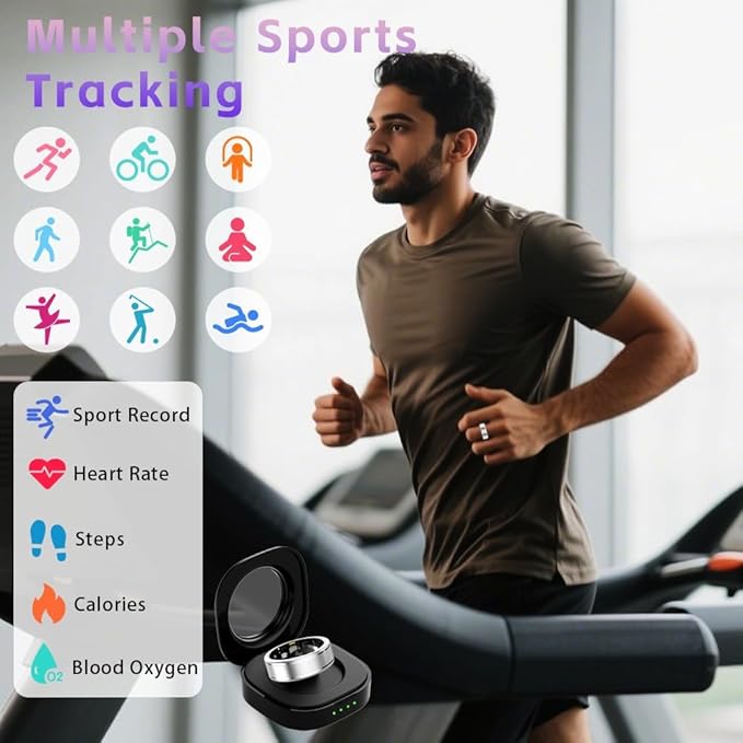 Smart Health Ring for Women Men, Fitness Tracker Ring - Image 9