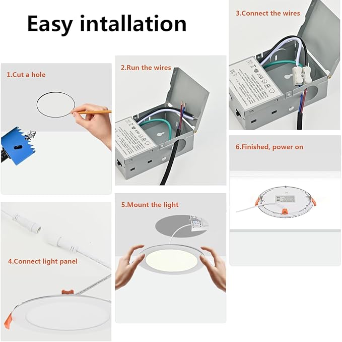192 Pack 6 Inch Ultra-Thin LED Recessed Ceiling Light - Image 5