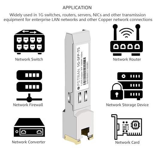 OPSTRAN 10/100/1000BASE-T SFP SGMII Copper Transceiver Module Compatible - Image 6