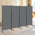 4 Panel Folding Privacy Screens, 6 FT Tall Wall Divider by CHOSENM