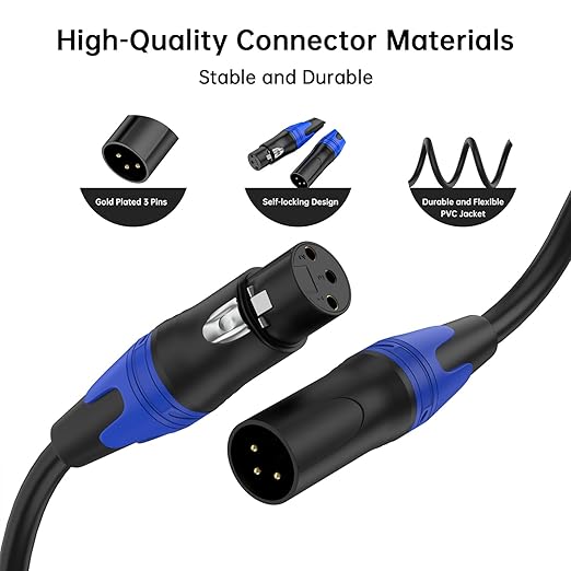 Seefeful XLR Splitter Cable, 1 Xlr Female to 2 Xlr Male Patch Y Cable, Balanced - Image 3