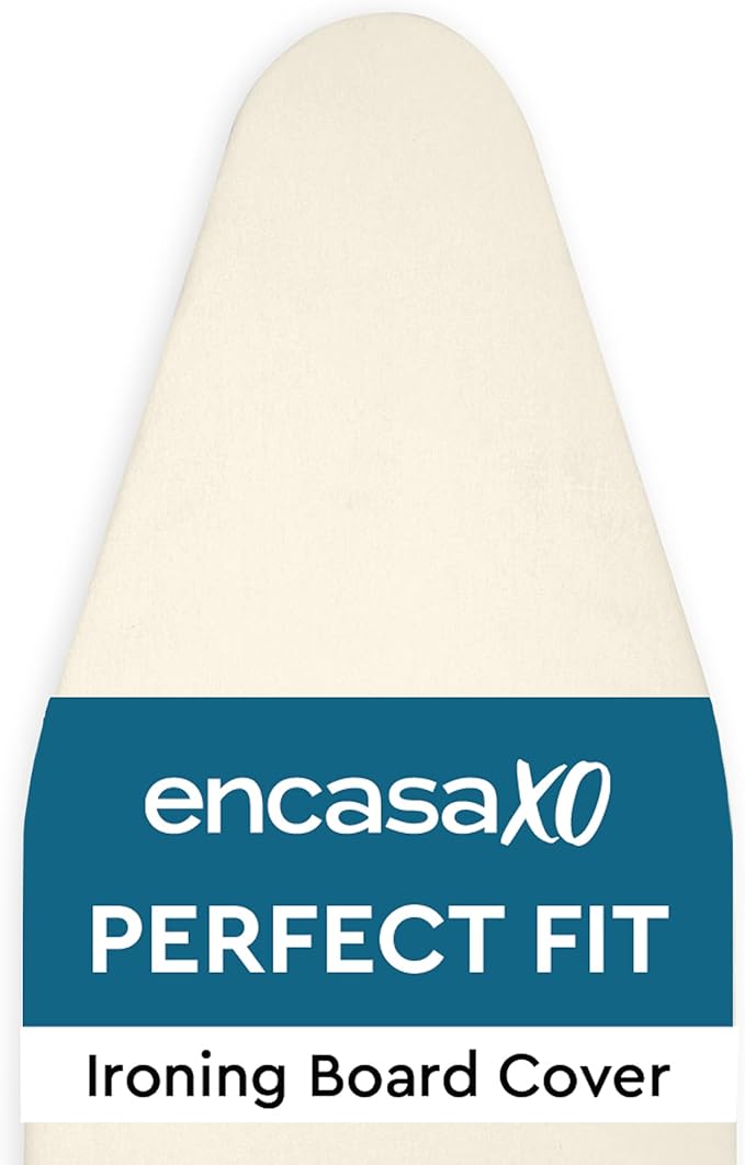 Encasa XO Ironing Board Cover and Pad 49"x18" - 4mm Felt Wide Iron Board Cover by EncasaXO