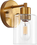 SOPEAS 1-Light Wall Sconce Gold, Vanity Light, Wall Mount Bathroom Mirror by SOPEASGlobalperspective