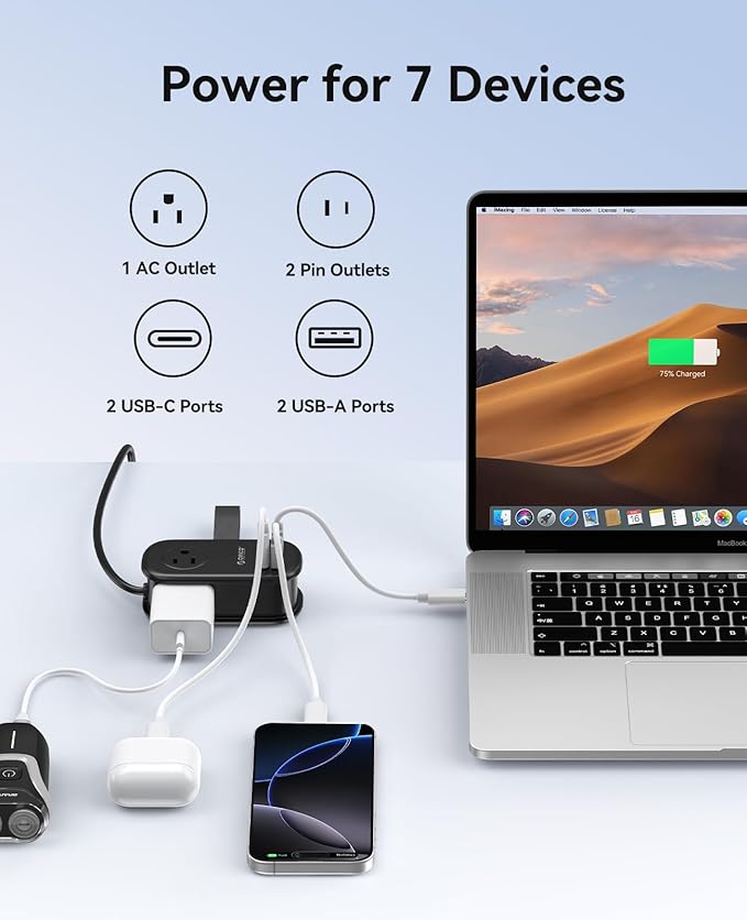 ORICO 65W GaN Travel Power Strip - Image 2