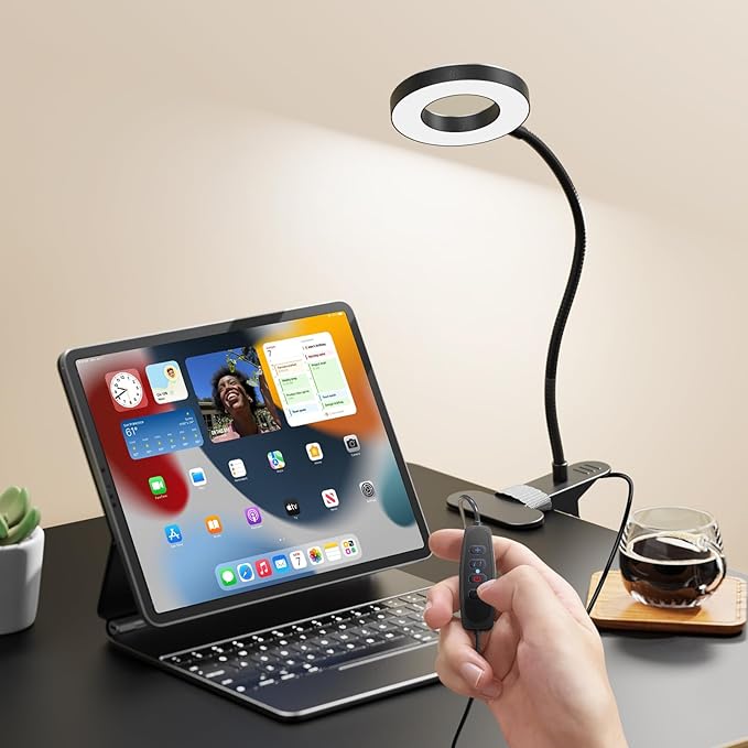 GARMESE LED Desk Lamp Clip on Light - Image 8
