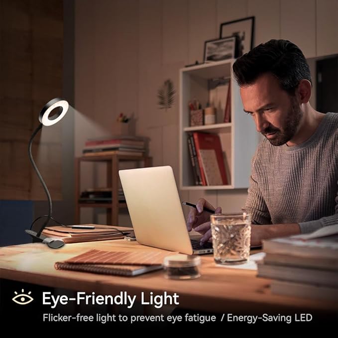 GARMESE LED Desk Lamp Clip on Light - Image 7