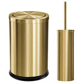 Maxdot 2 Pcs Gold Bathroom Trash Can by Maxdot