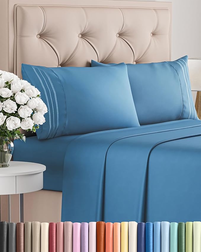 Cal King Size 4 Piece Sheet Set by CGKUnlimited