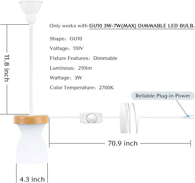 Solfres Patented Innovative Design Headboard Reading Light. No Drilling Golden - Image 7