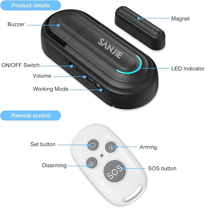 SanJie Door Alarm for Kids Safety - Image 9