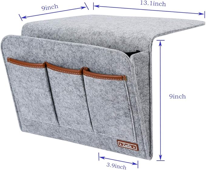 Bedside Caddy, 6 Pockets Large Size Bedside Storage Organizer Bedside Organizer - Image 3