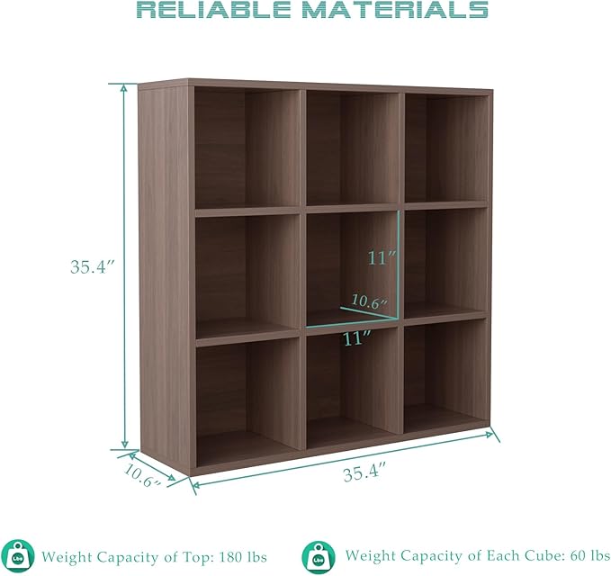 OSCHF 9-Cube Storage Shelf Bookcase - Image 2