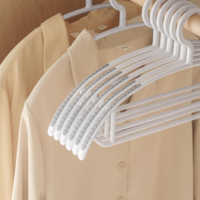 Clothes Hangers Plastic, Makes The Perfect Coat Hanger and General Space Saving by LANZYLO