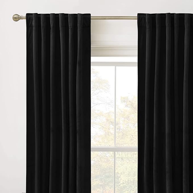 RYB Home Velvet Curtains 96 inches - Image 2