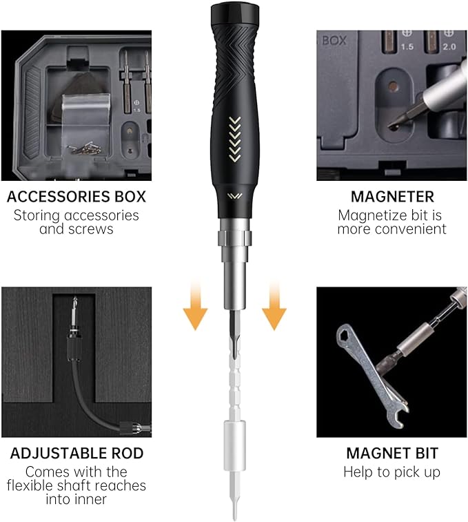 Precision Screwdriver Set, Laptop Screwdriver Kit, JAKEMY 164 in 1 Professional - Image 3