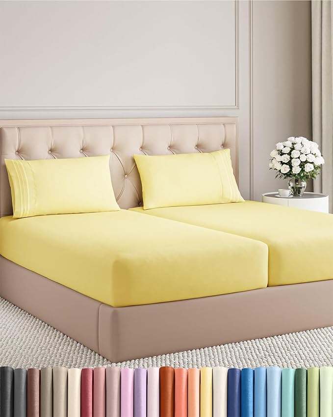 Split King Size 5 Piece Sheet Set by CGKUnlimited